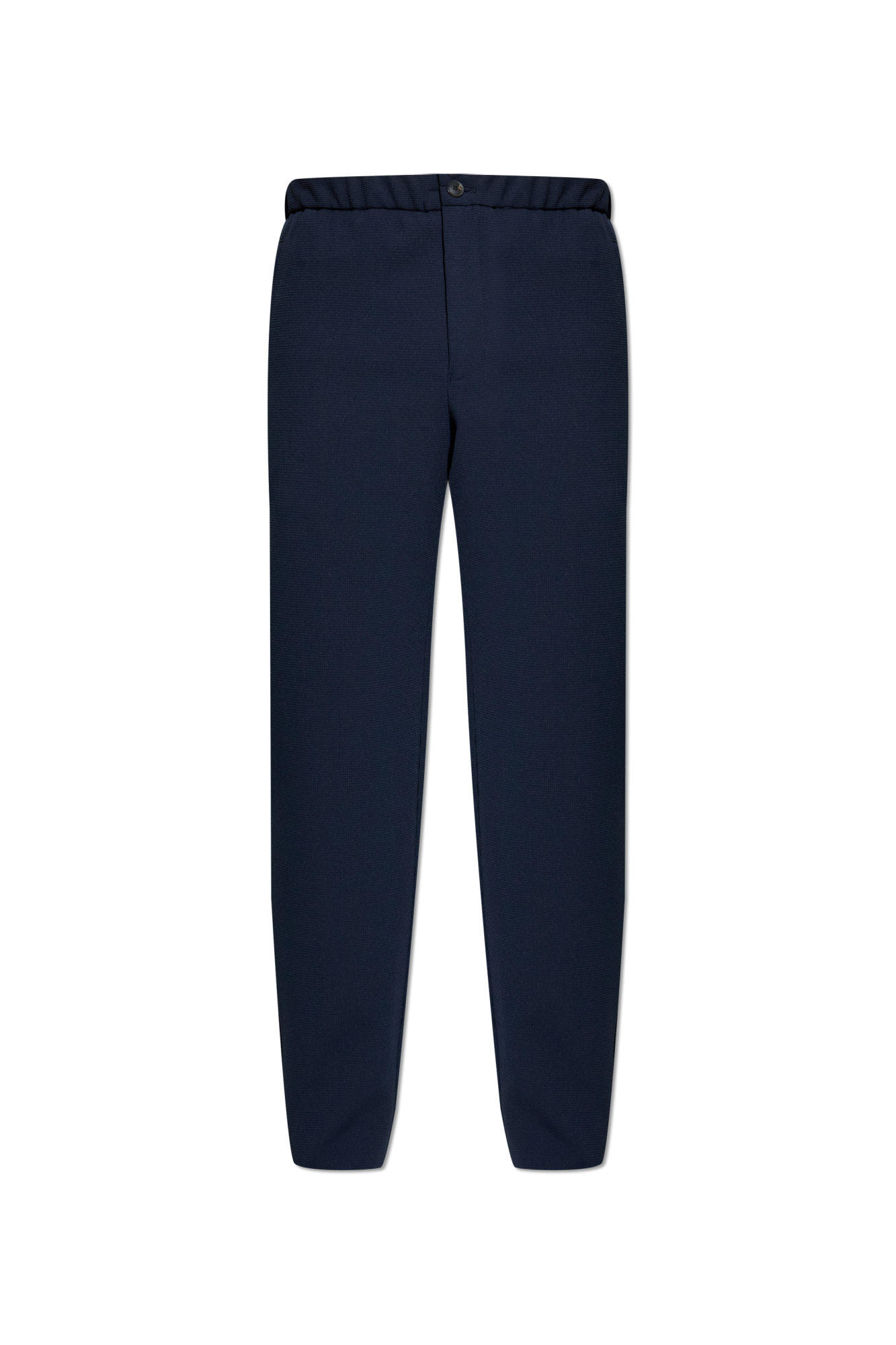 スーツ Emporio Armani basic trousers Canneté-effect stretch nylon five-pocket trousers | Emporio